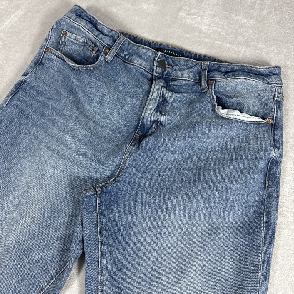 Aeropostale Athletic Slim Denim Jeans Blue Men's Size 36X32